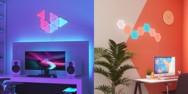   Kit de formas Nanoleaf.