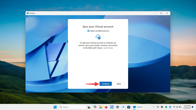   iCloudアカウントをPCのOutlookに同期します