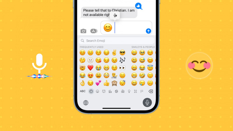  iPhone で音声付き絵文字を挿入する