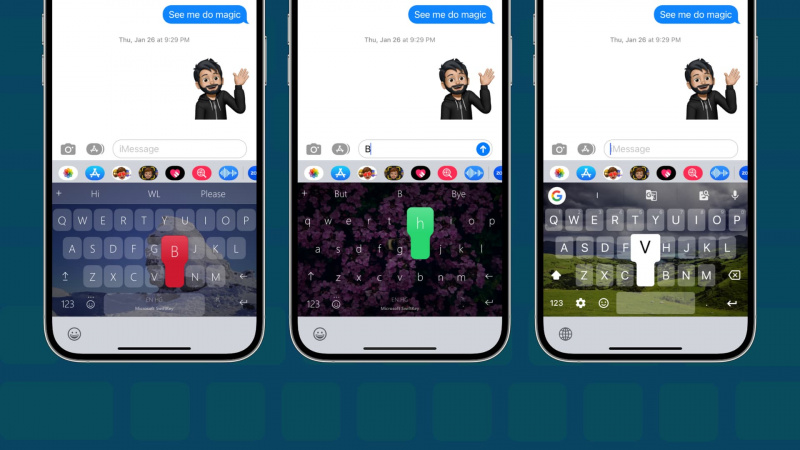   3 つの異なるスタイルのサードパーティ製 iPhone キーボード
