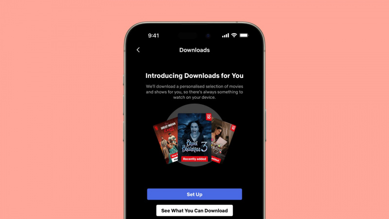   Netflix アプリでダウンロード