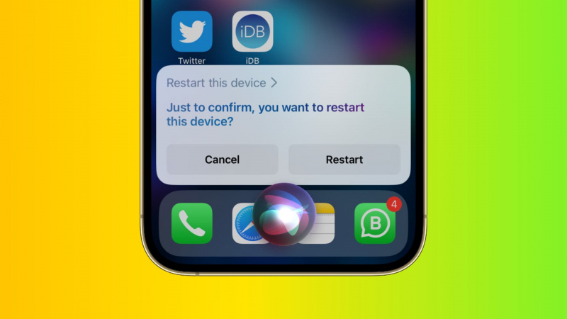   Siriを使ってiPhoneを再起動する
